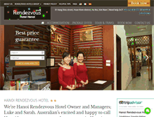 Tablet Screenshot of hanoirendezvoushotel.com